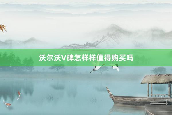 沃尔沃V碑怎样样值得购买吗